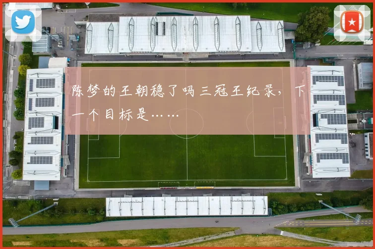 陈梦的王朝稳了吗三冠王纪录，下一个目标是……